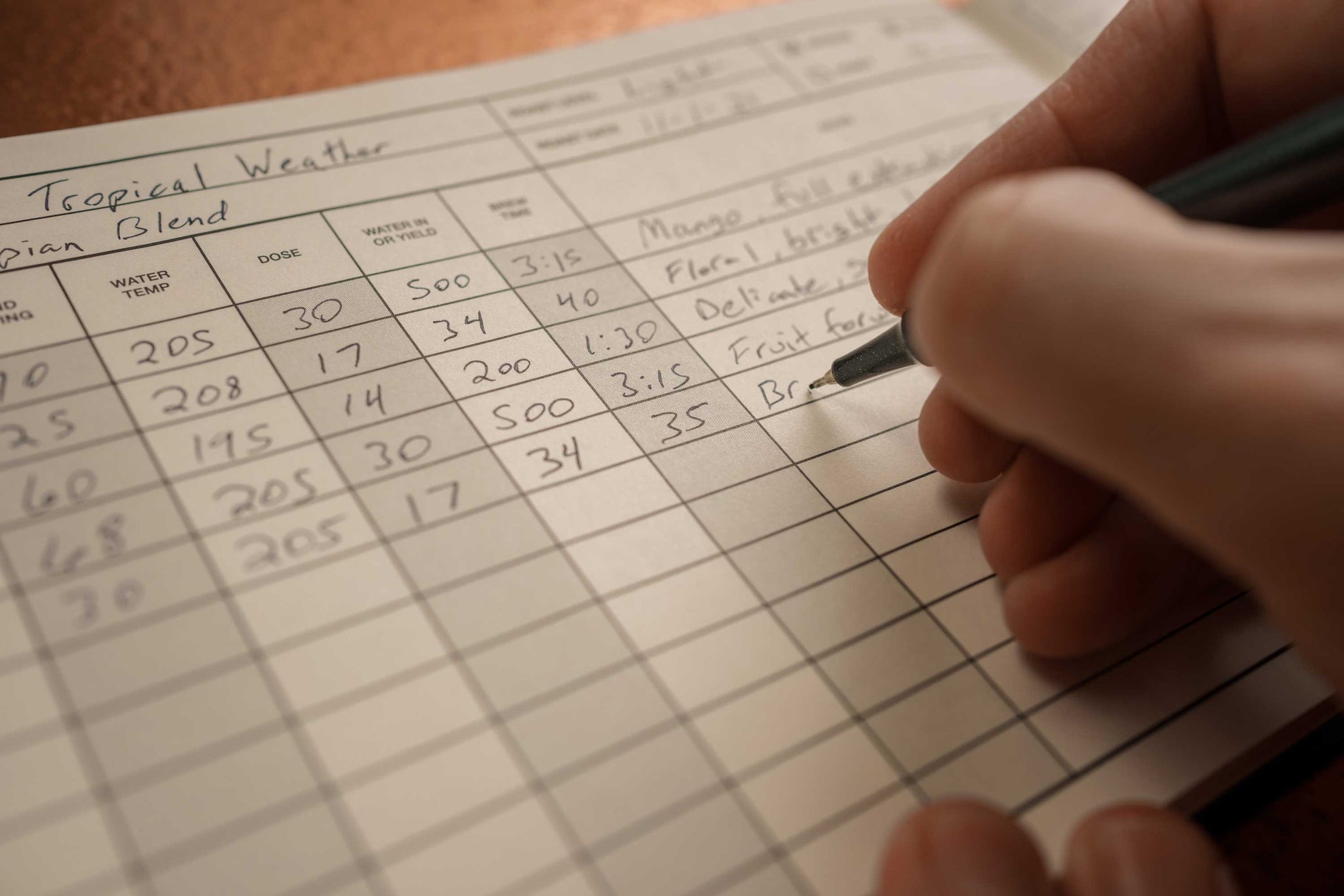 The Coffee Brewer's Logbook